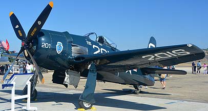 Grumman F8F-2 Bearcat N7825C, August 17, 2013